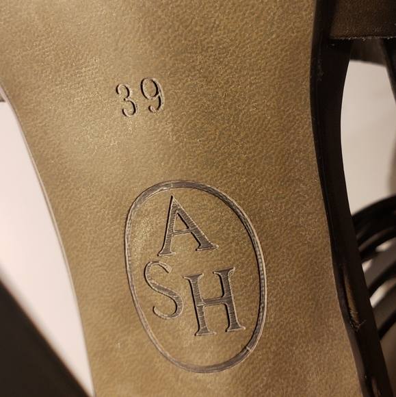 ASH Gossip Leather Ankle Strap Stiletto Heels - Picture 6 of 8